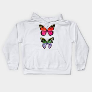 Two beautiful butterflies Kids Hoodie